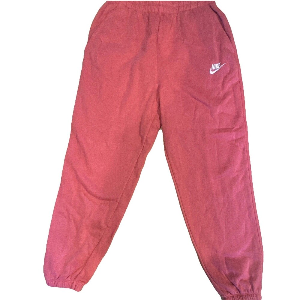 Nike Youth Large Pink Jogger Pants Drawstring Elastic Waist Athletic Kids L